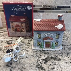 Vintage 1991 Americana Porcelain Collectable Law Office Hand Painted. Tested